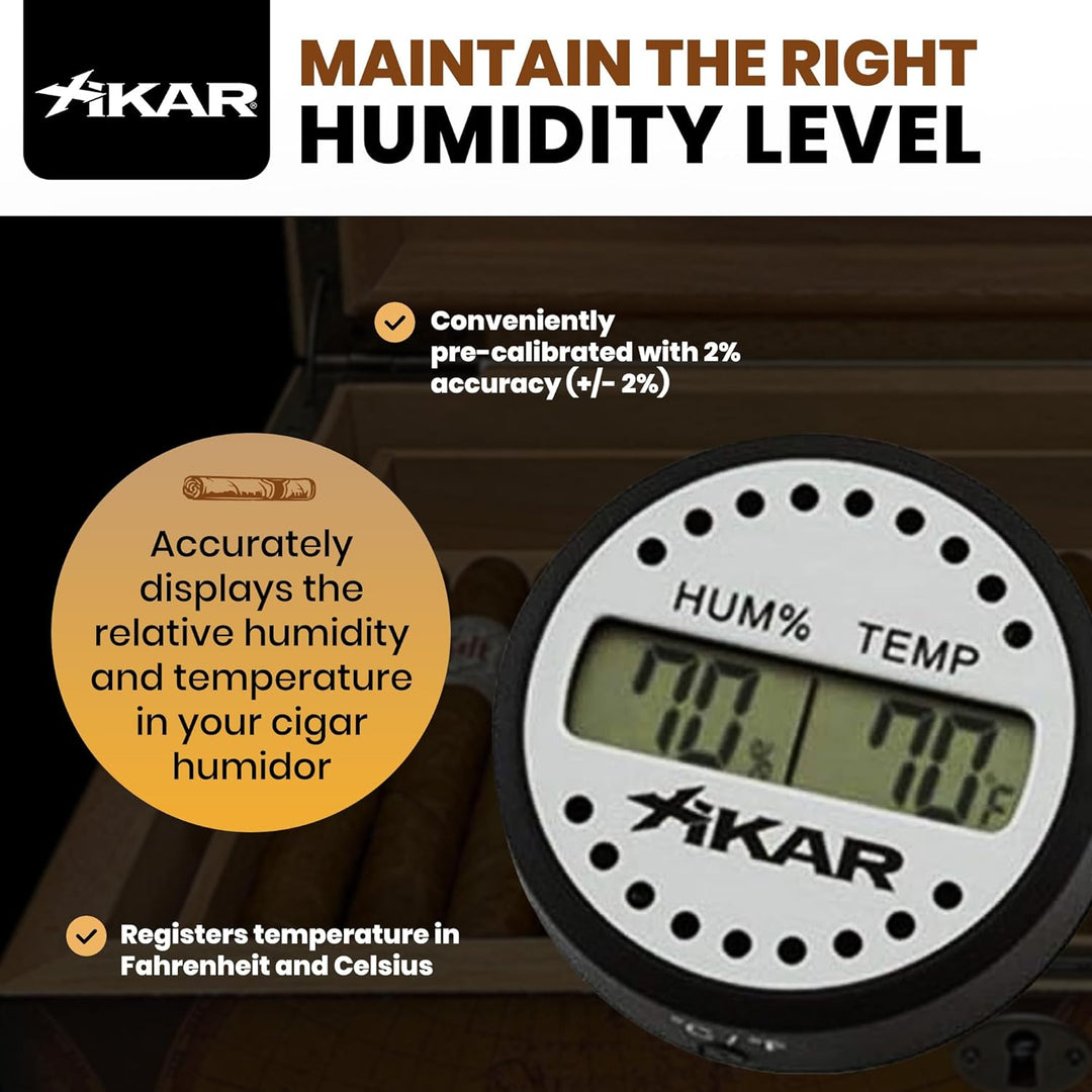 Xikar Digital Hygrometer rund neues Modell