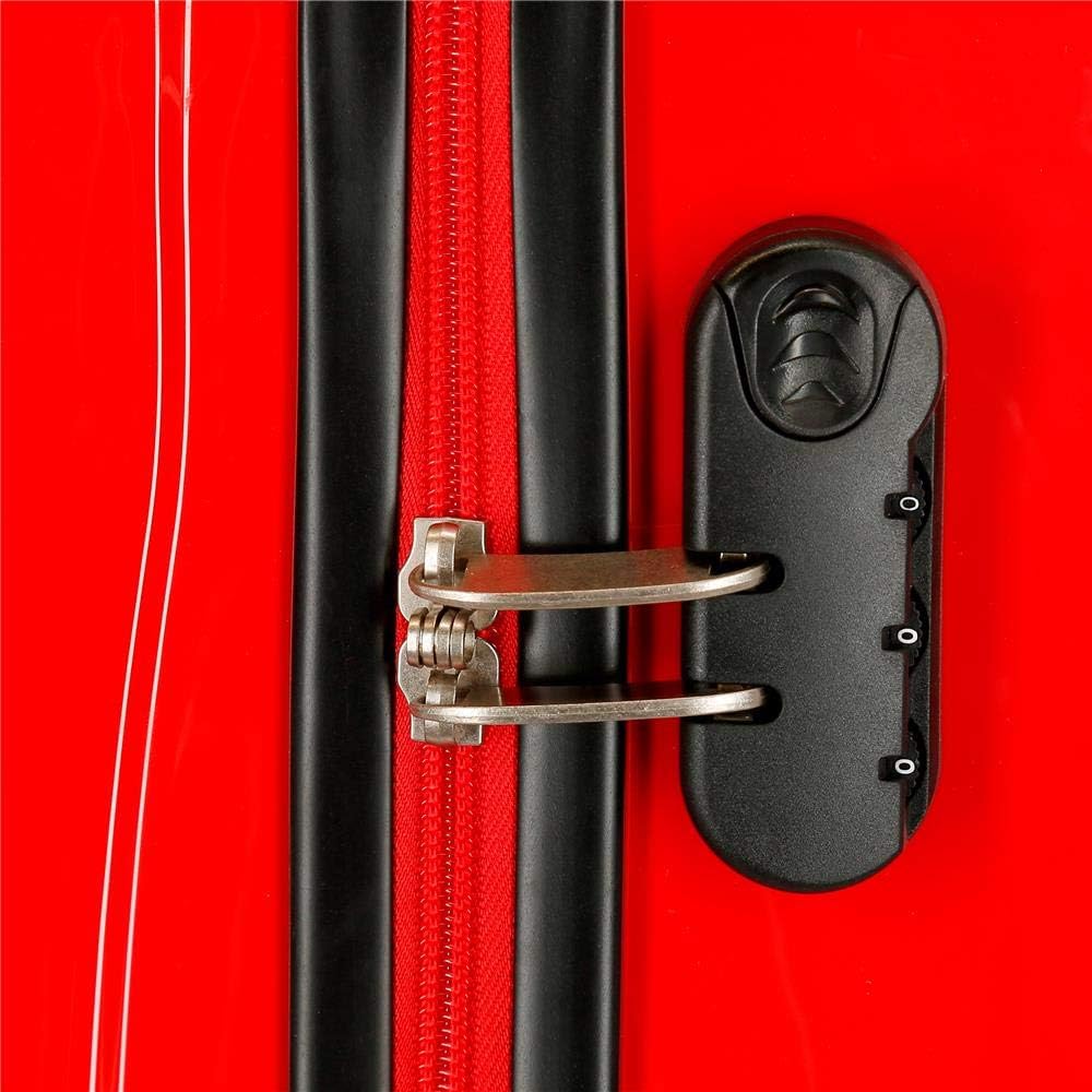 Disney Cars Rusteze Lightyear Kabinentrolley, rot, 38 x 55 x 20 cm, Hartplastik, seitlicher Kombinat