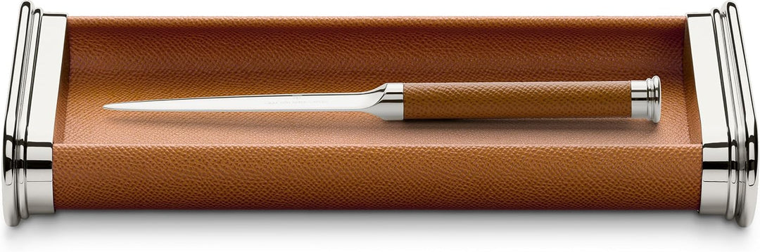 Graf von Faber-Castell ‎118541 - Ablageschale mit Lederummantelung, braun