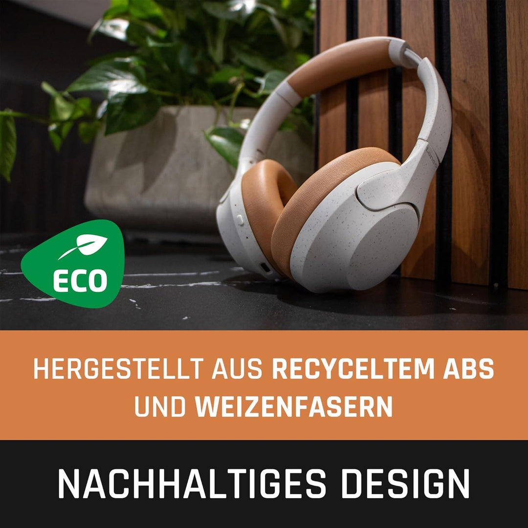 Lenco HPB-830 - Bluetooth Over-Ear Kopfhörer - ANC Active Noise Cancelling - Bluetooth 5.3-400mAh Ak