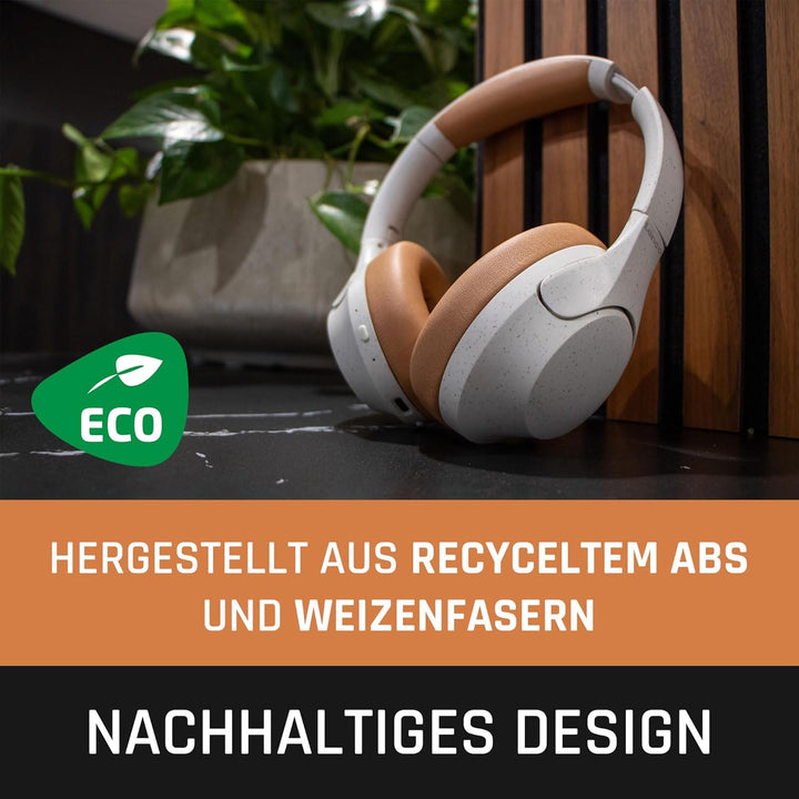 Lenco HPB-830 - Bluetooth Over-Ear Kopfhörer - ANC Active Noise Cancelling - Bluetooth 5.3-400mAh Ak