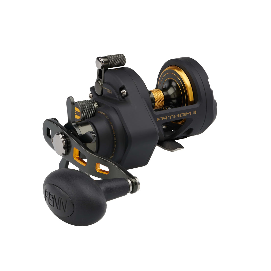 PENN Fathom II Star Drag Multirolle – Salzwasser-Angelrolle für Boots-, Küsten- und Kajakangeln 12|