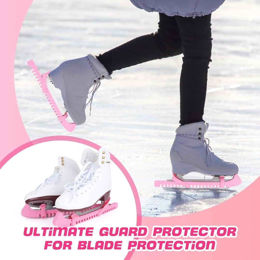 BOOSTEADY Schlittschuhschutz Verstellbarer Spatenschutz Kufenschoner für Eishockeyschlittschuhe Schl