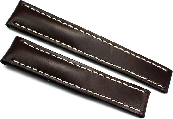 RIOS1931 Herren Leder Uhrenarmband Für Faltschliesse Handvernäht Breitling