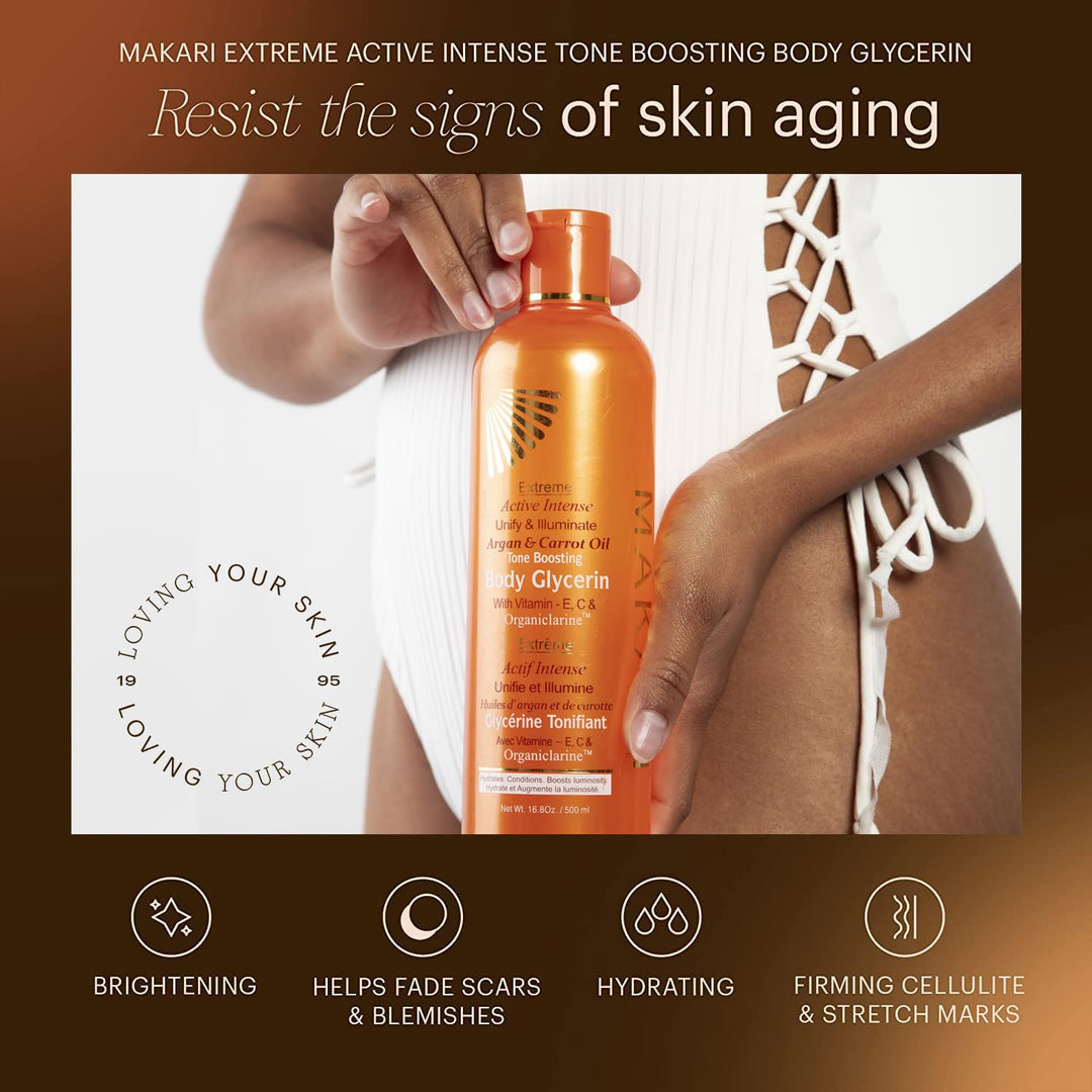 Makari Extreme Karotten & Argan Öl mit Glycerin zur Hautverschönerung 16,8oz - Feuchtigkeitscreme zu