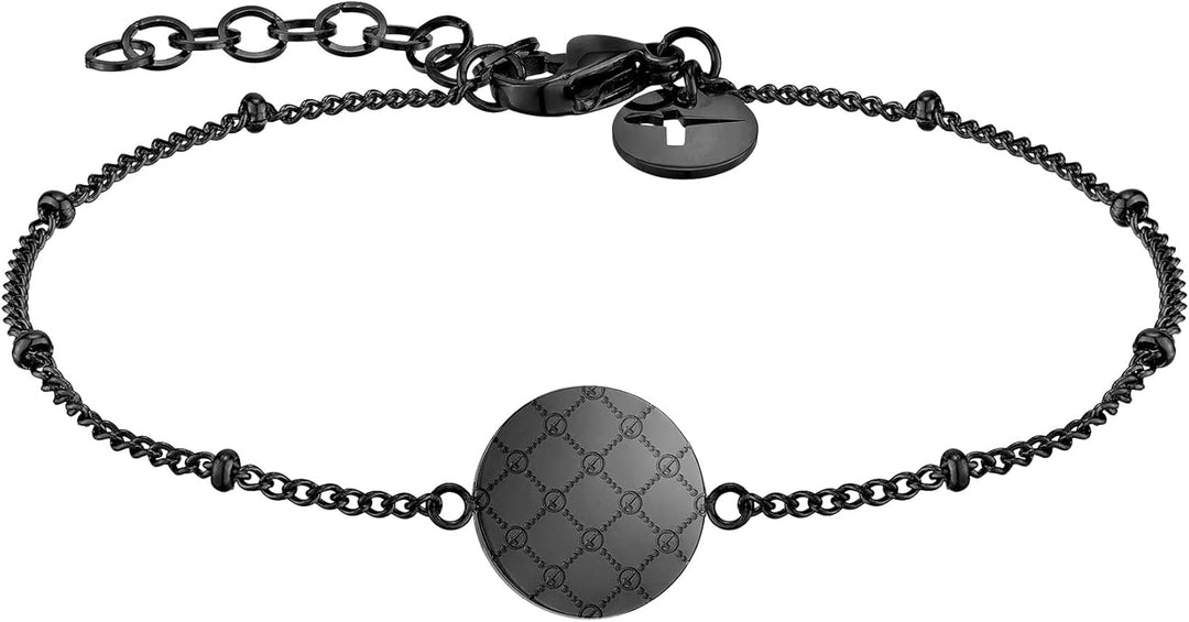 Tarmaris Armband für Damen aus Edelstahl, Frauen Armschmuck grössenverstellbar und wasserfest Logoma