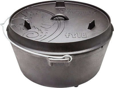 Petromax Dutch Oven Stieltopf, Unisex, Erwachsene Schwarz, Schwarz