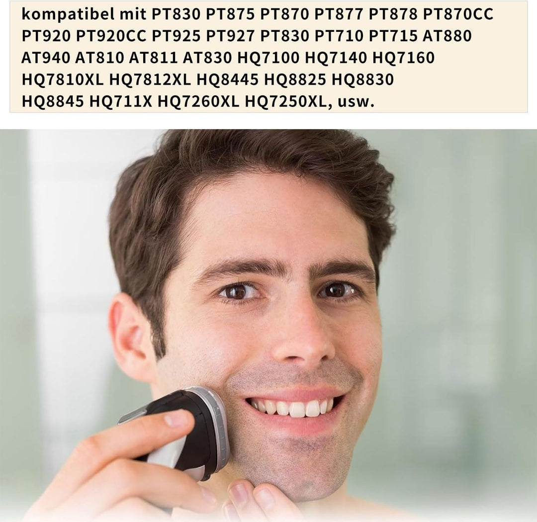 HQ8 Scherkopf Kompatibel mit Philips, HQ8 Ersatzköpfe für Philips Rasierer, Ersatzklingen Rasierkopf