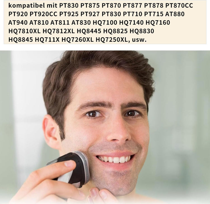 HQ8 Scherkopf Kompatibel mit Philips, HQ8 Ersatzköpfe für Philips Rasierer, Ersatzklingen Rasierkopf