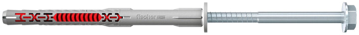 fischer DuoXpand 10 x 100 FUS, hochwertiger Universaldübel mit Sechskantschraube & angeformter U-Sch