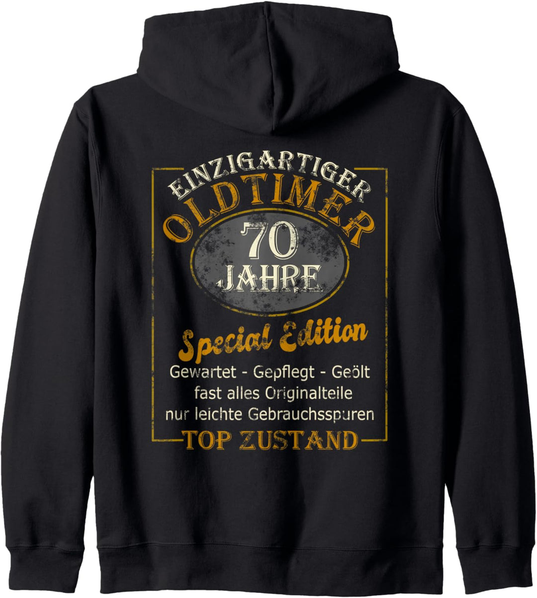 70 Jahre Geburtstag Mann Männer Einzigartiger Oldtimer 70er Kapuzenjacke