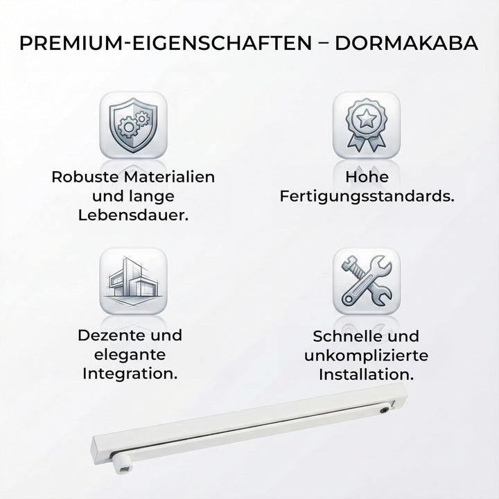 Obentürschliesser Dormakaba Gleitschiene G-N - RAL9016