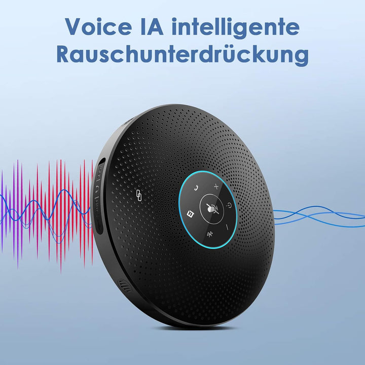 eMeet Bluetooth Konferenzlautsprecher - M2 Max USB Freisprecheinrichtung für 10-15 Personen, Speaker