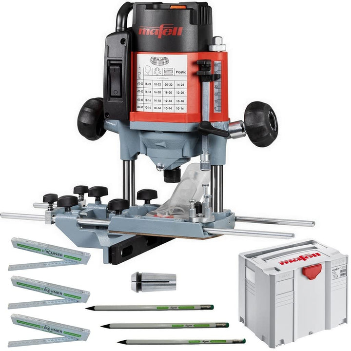 Mafell Oberfräse LO 65 Ec MaxiMax + Spannzange 12mm + 3x Massstab + 3x Bleistift