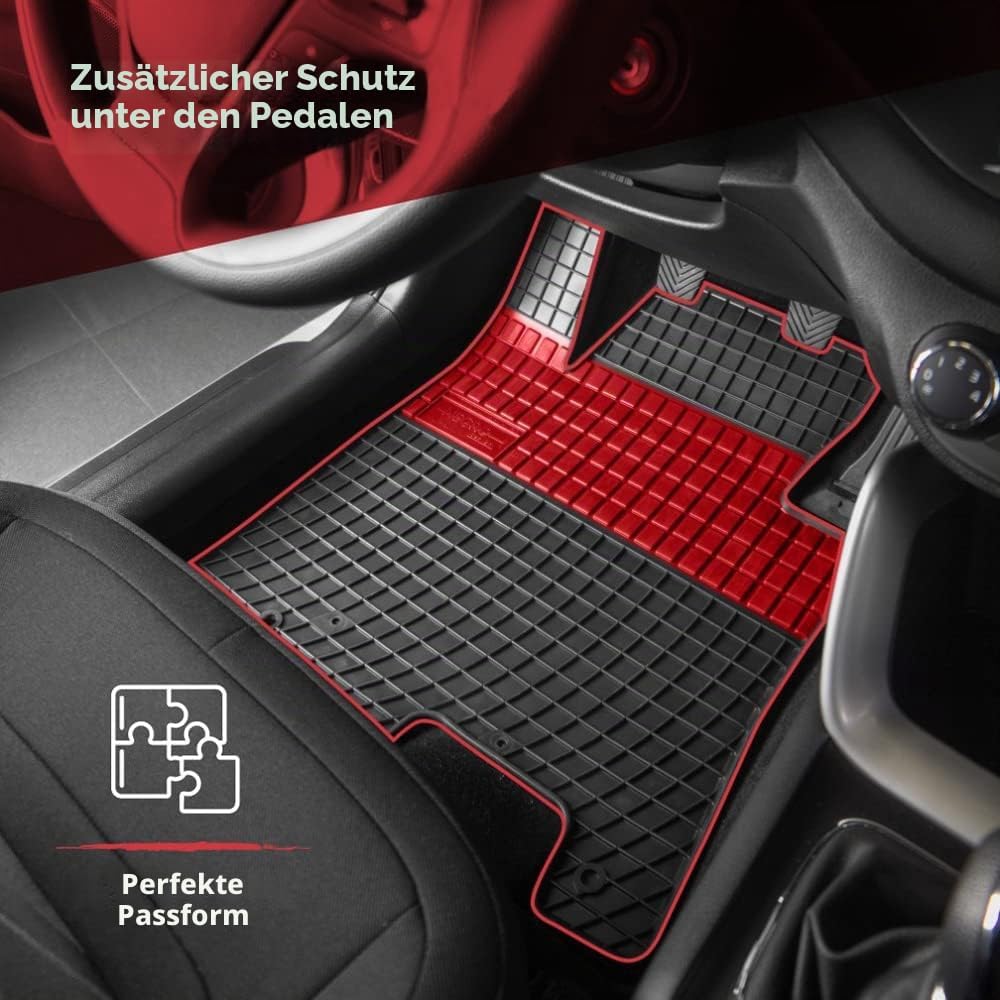 FROGUM EL Toro Gummimatten Ganzjähriges-Set von Autofussmatte Auto Fussmatten für Mini Cooper II 200