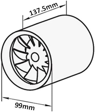 Rohreinschubventilator Soundless Turbine 100mm, mit Timer und kugelgelagerter Motor 100mm mit