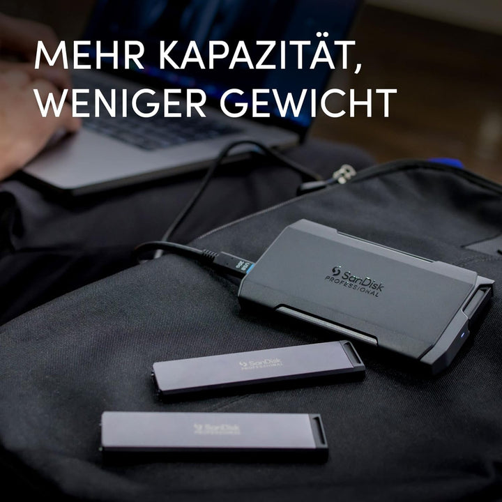 SanDisk PROFESSIONAL PRO-BLADE SSD-Mag 2 TB (mobiles und modulares NVMe SSD-Mag, für Mac und Windows