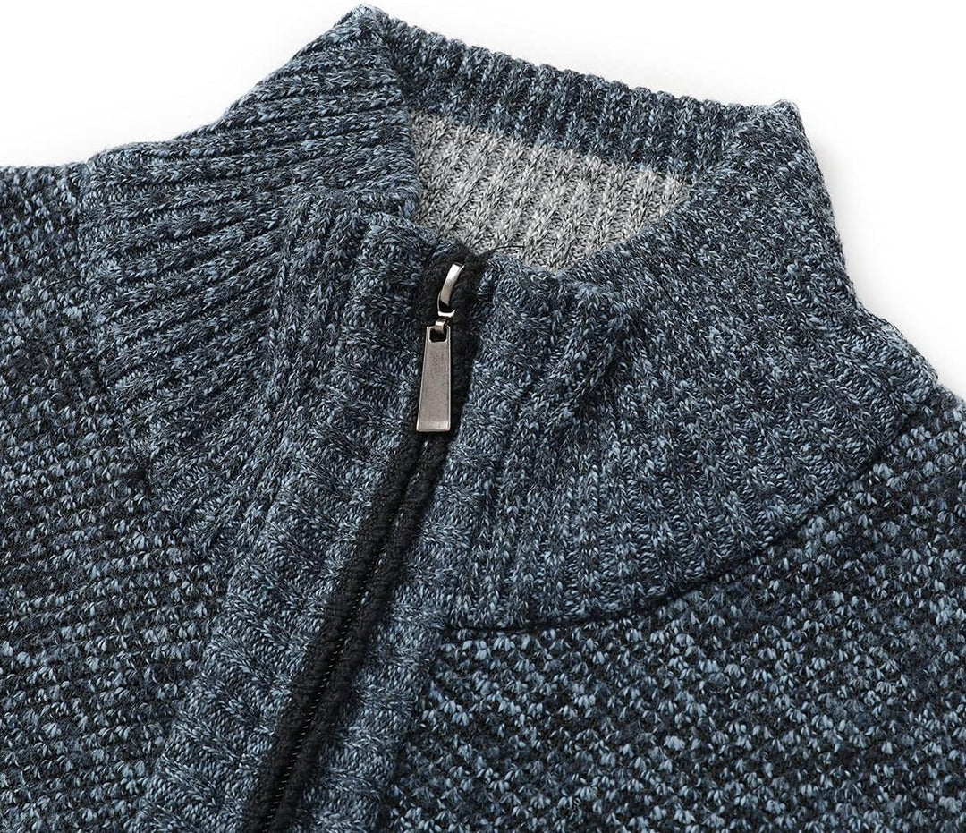 YOUTHUP Herren Weste Fleece Fütterung Winter Frühling Strickjacke Ärmellose Fleecejacke Stehkragen S
