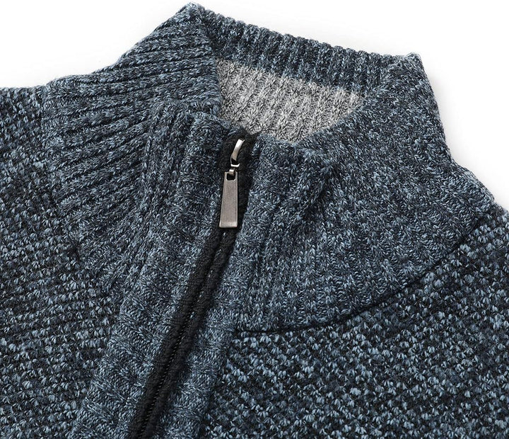 YOUTHUP Herren Weste Fleece Fütterung Winter Frühling Strickjacke Ärmellose Fleecejacke Stehkragen S