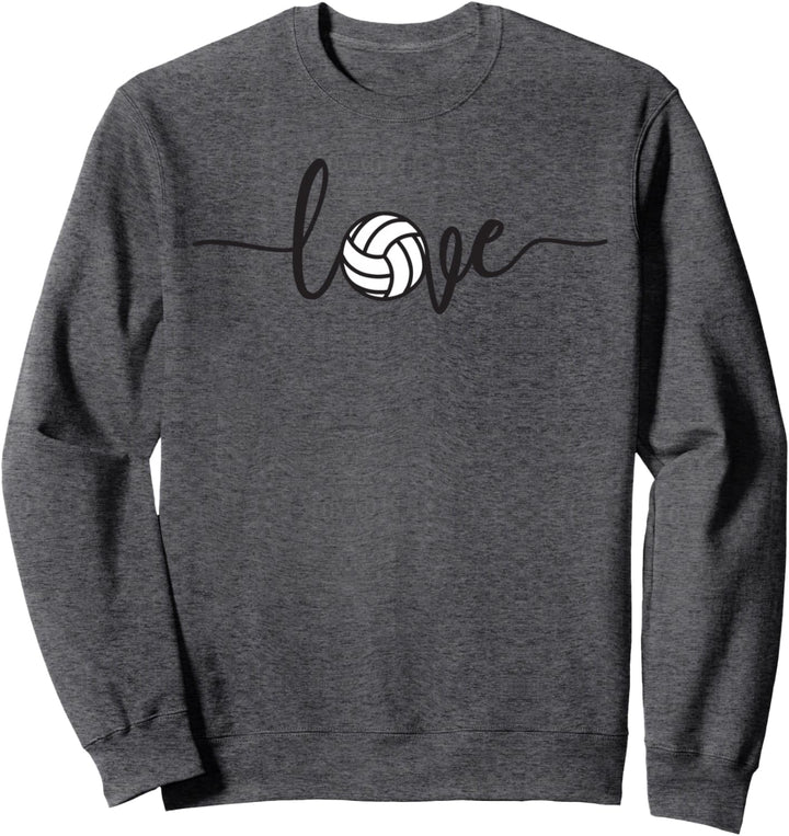 Love Volleyball Süsse Sportfans Grafik Sweatshirt