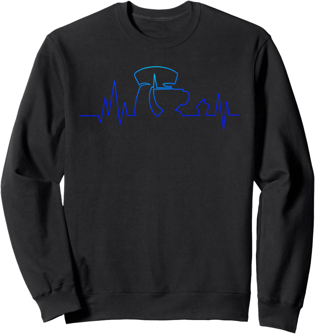 Baking Heartbeat Pastry Baker Sweet Pastries Lover Passion Sweatshirt
