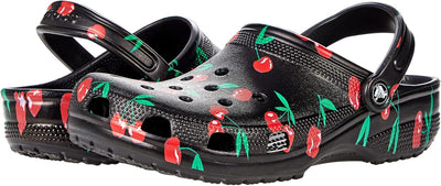 Crocs Unisex Classic Graphic Clog Holzschuh 33/33.5 EU Cherry, 33/33.5 EU Cherry
