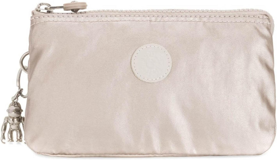Kipling Damen Creativity L Tasche, Silber (Metallic Glow), 18.5x11x5 cm EU, Metallic Glow