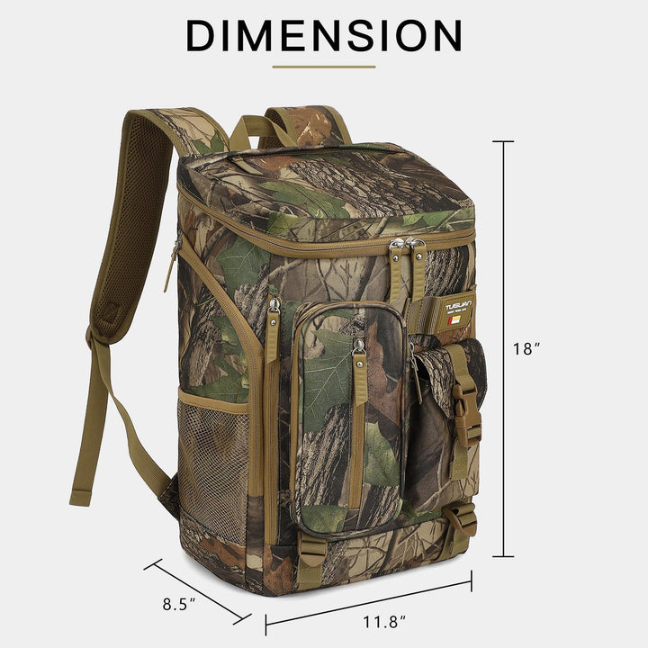 TUGUAN Kühlrucksack 30L Gross Kühltasche Picknickrucksack Isolierte Thermo Rucksack für Camping, Wan
