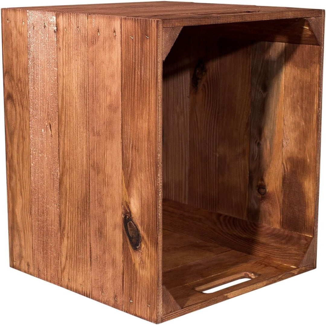 4 Kisten für Kallax Regale Fachelement aus Holz für Regale - auch einzeln schöne Deko - 32x37,5x32,5