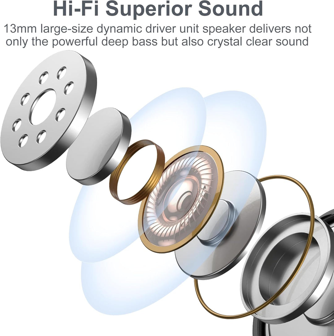 oraolo Kopfhörer Kabellos Bluetooth, In Ear Kopfhörer BT5.4 mit 4 ENC Noise Cancelling Mic, Mini Blu