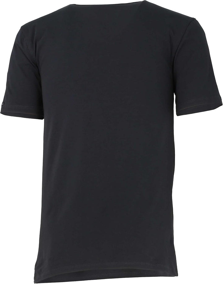Baldessarini Herren T-Shirt weiss Uni 2er Pack, XXL Schwarz