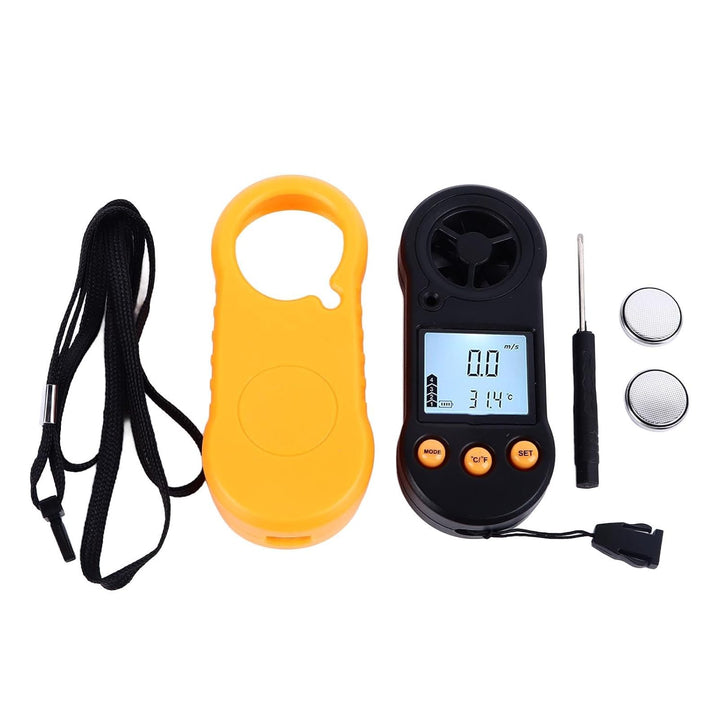 Windgeschwindigkeitsmesser, 1000 Taschen-Windmesser, Digitaler Anemometer, Hand-LCD-Hintergrundbeleu