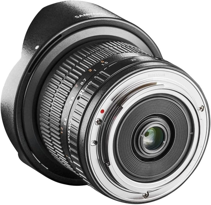 Samyang 3.5/8mm Objektiv Fisheye II DSLR Sony A manueller Fokus Fotoobjektiv, Superweitwinkelobjekti