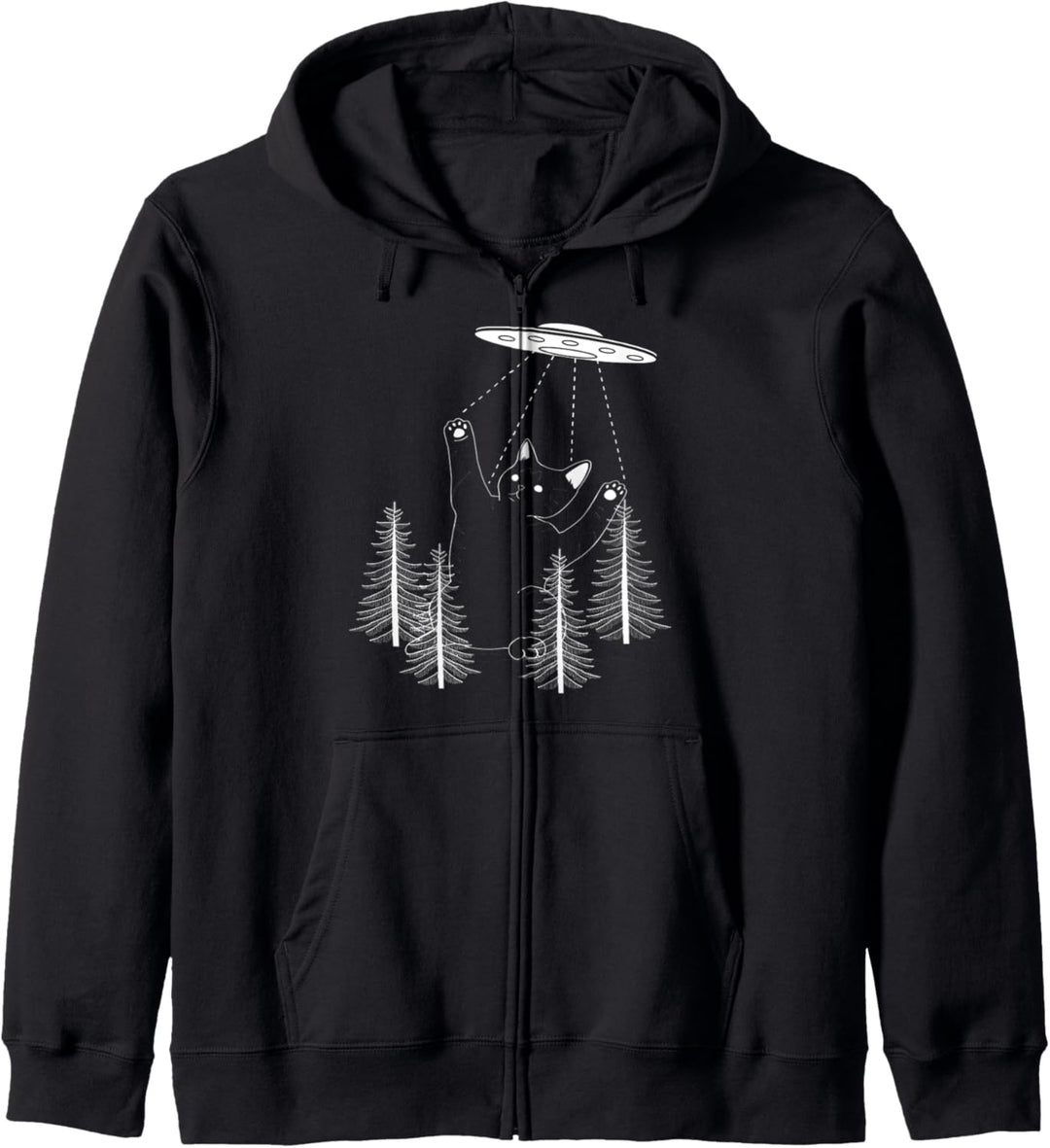 Süsse Katzen sind Aliens UFO-Katze Kapuzenjacke