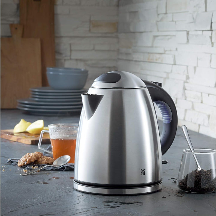 WMF Lono Toaster Edelstahl, Doppelschlitz Toaster mit Brötchenaufsatz, 2 Scheiben & Stelio Wasserkoc