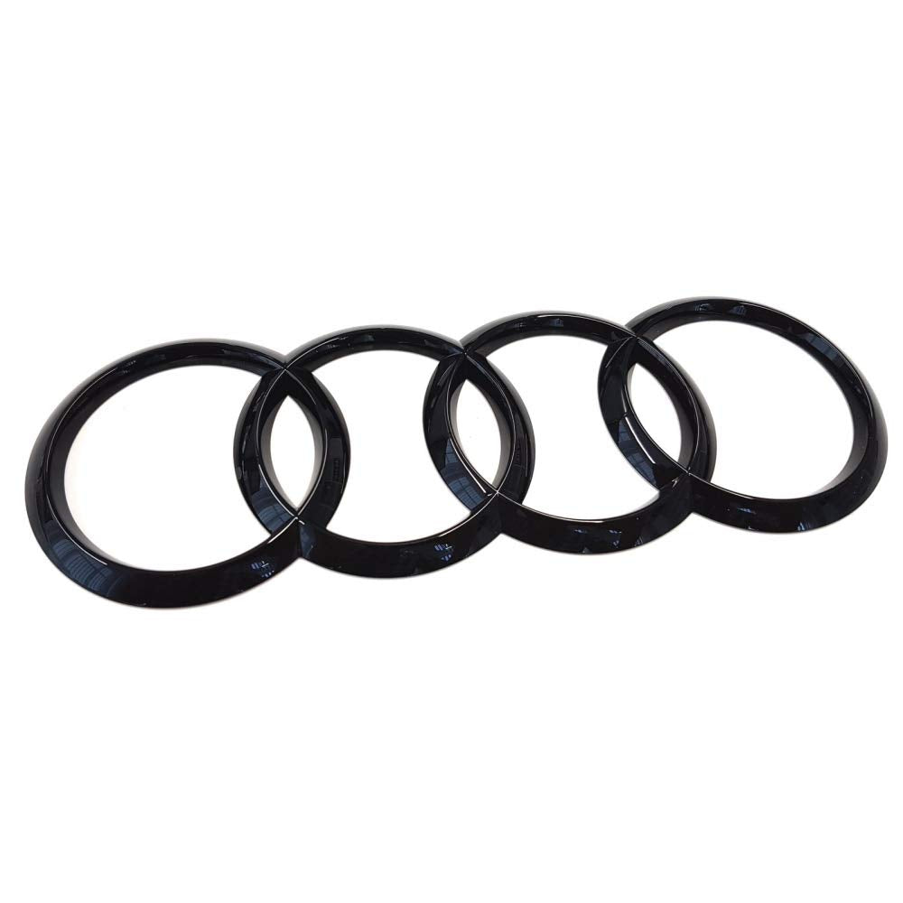 Audi 8V4853742At94 Ringe Emblemlogo Aufkleber Black Edition, Schwarz Glänzend, Nur Für A3 (8V) Sport