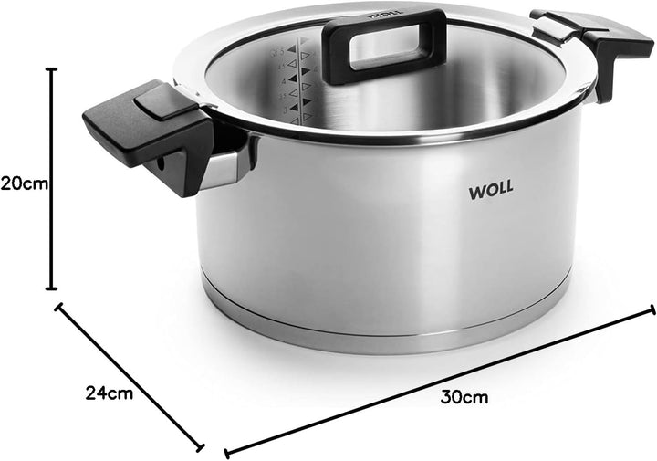 Woll Concept Kochtopf mit Deckel - Induktiv -, Ø 24 cm, 13 cm hoch, 5,8l - Geeignet für alle Herdart