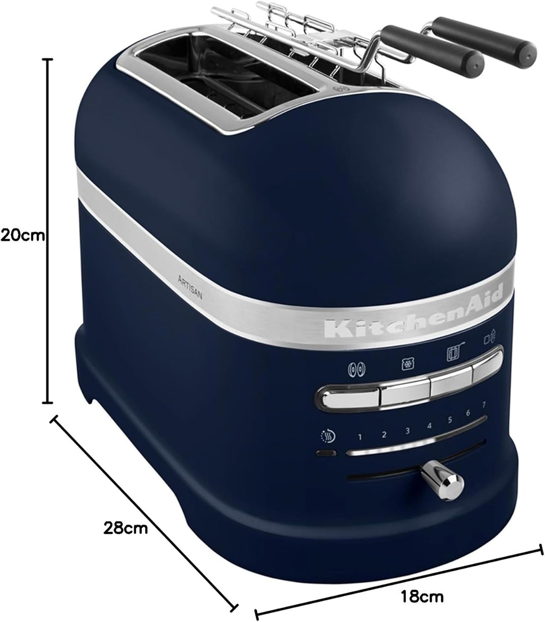 KitchenAid Toaster für 2 Scheiben mit Sandwich-Zange - Artisan - Retro Toast Machine - Verschiedene