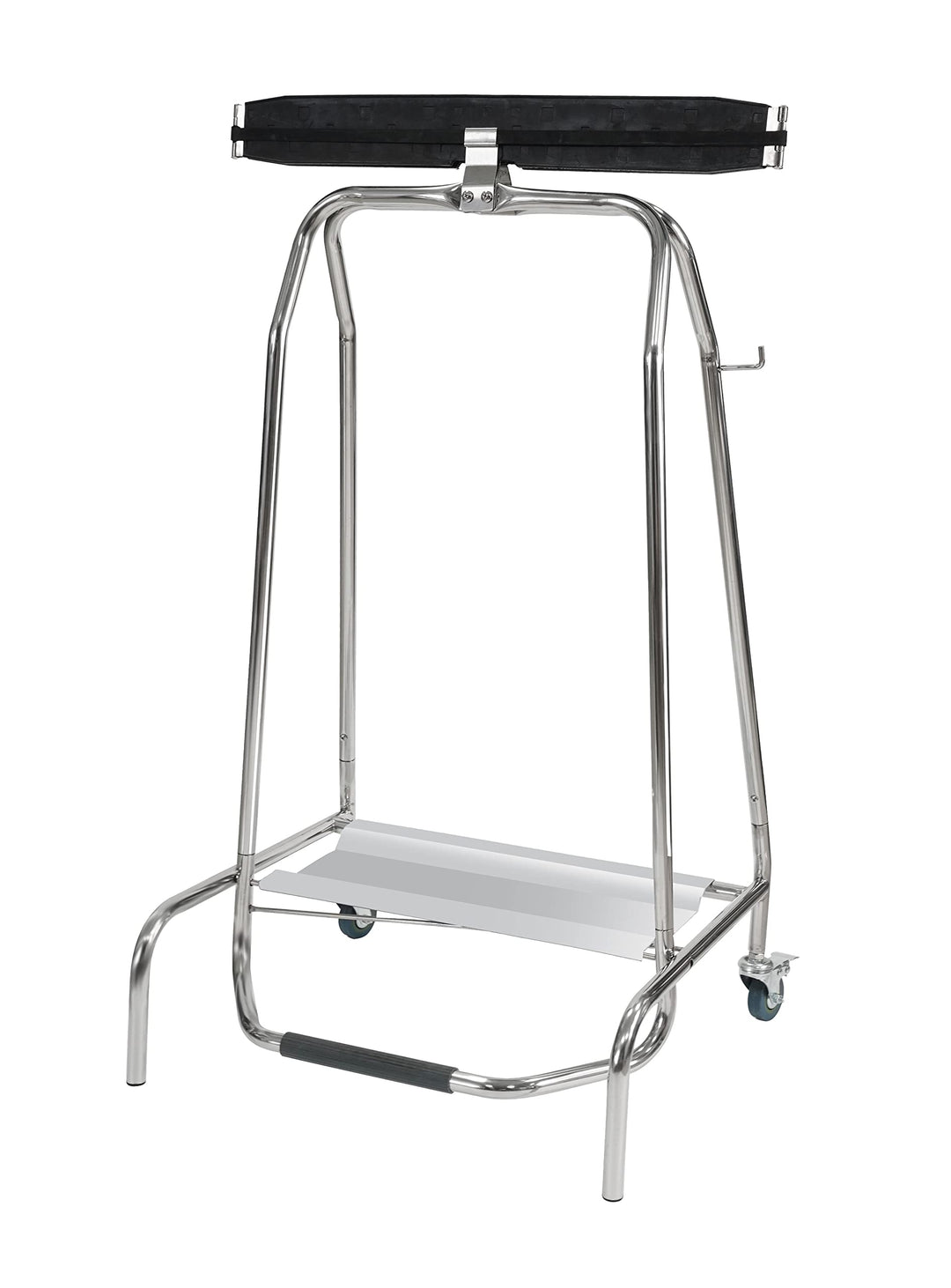 METRO Professional Müllbeutelhalter, Edelstahl, 59 x 43.5 x 97 cm, Silber/schwarz