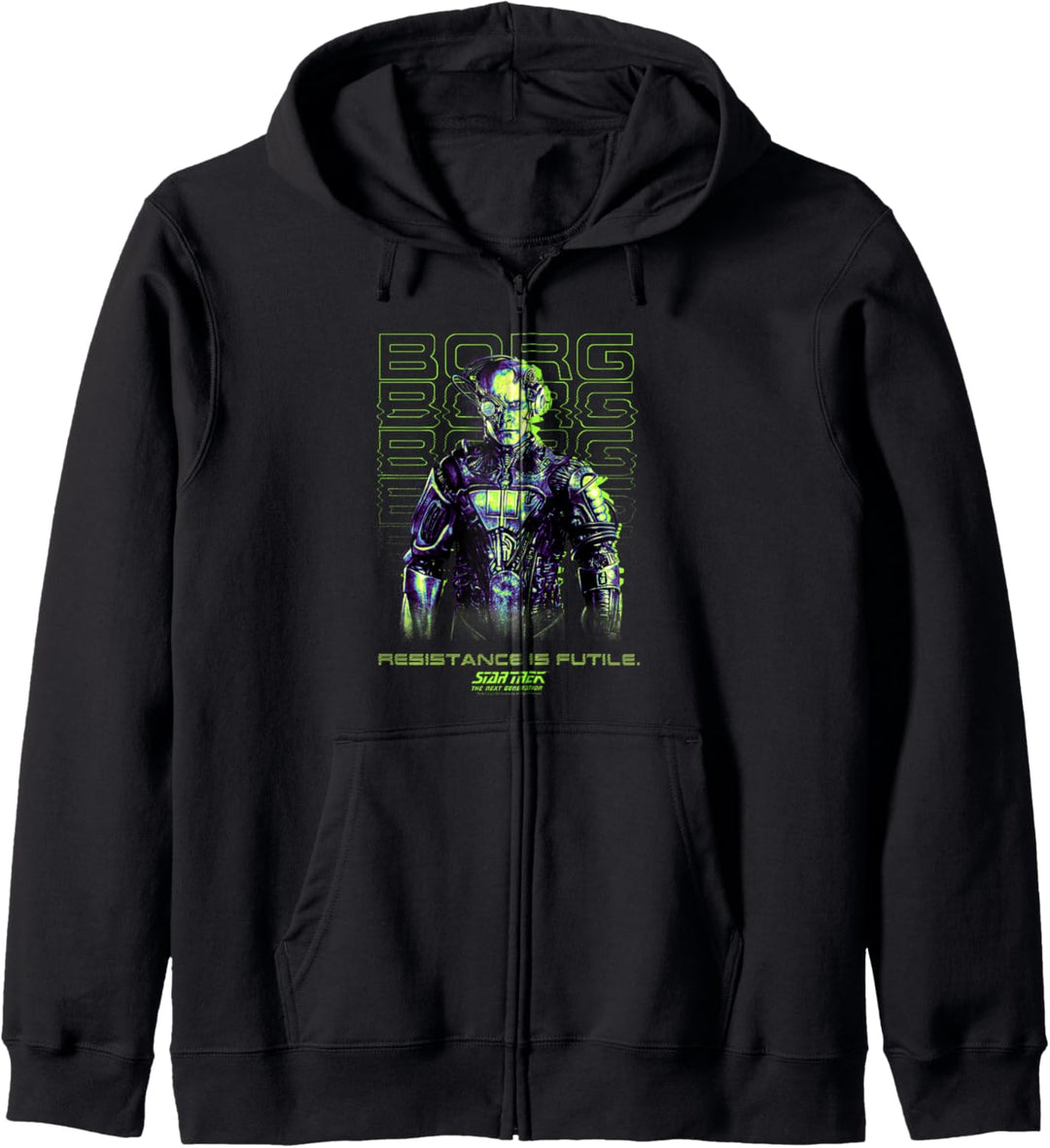 Star Trek: The Next Generation Resistance Is Futile Borg Kapuzenjacke