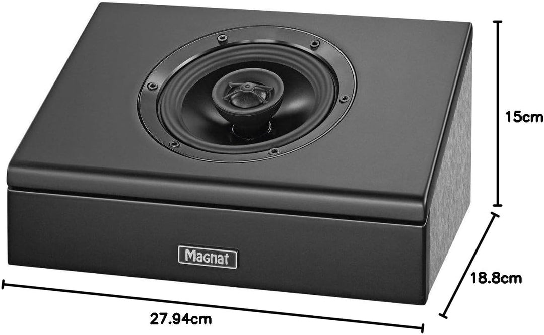 Magnat 148400 Cinema Ultra AEH 400-ATM (Paar) Lautsprecher schwarz Schwarz Zusatzlautsprecher, Schwa