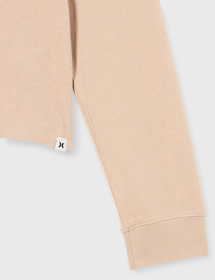 Hurley Damen OAO Smalls Long Sleeve Tee T-Shirt, Taupe (Simply Taupe), M