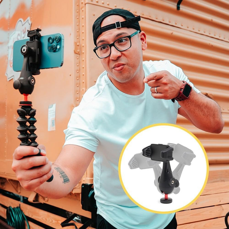 JOBY GripTight PRO 3 GorillaPod, Handy-Klemme Kompatibel mit iPhone und Android, Inklusive GorillaPo