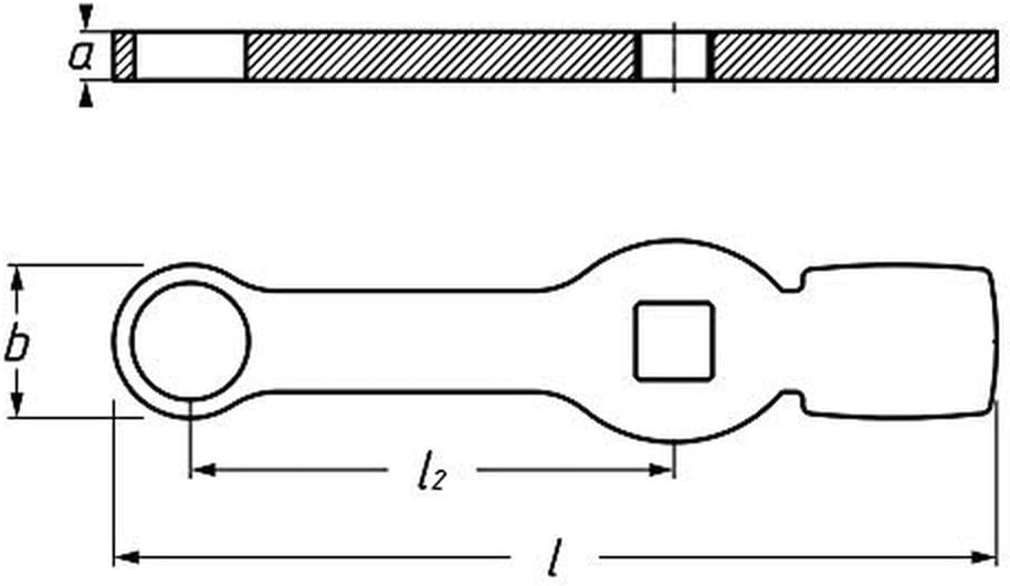 HAZET TORX Schlag-Schlüssel 2872-E24 | mit 2 Schlagflächen | zur Betätigung von TORX Schrauben, Brem