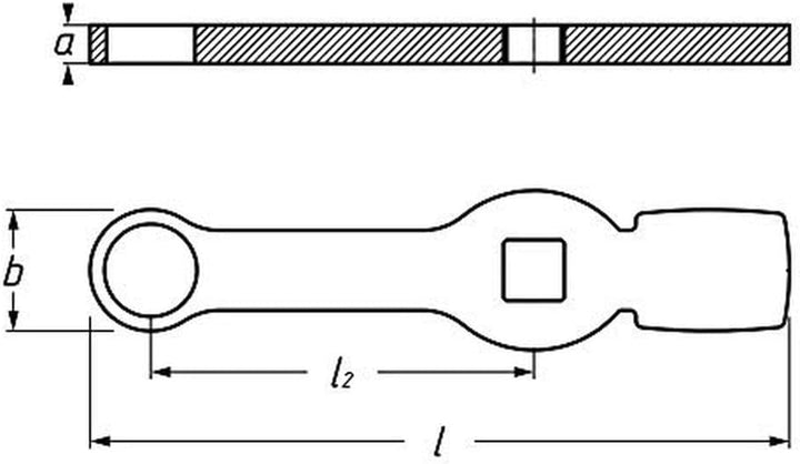 HAZET TORX Schlag-Schlüssel 2872-E24 | mit 2 Schlagflächen | zur Betätigung von TORX Schrauben, Brem