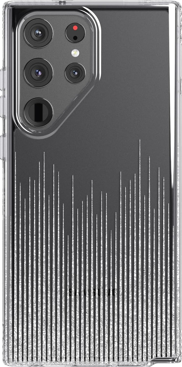 tech21 Evo Sparkle Schutzhülle für Samsung Galaxy S23 Ultra – Sparkle Rain Kratzfeste Handyhülle mit