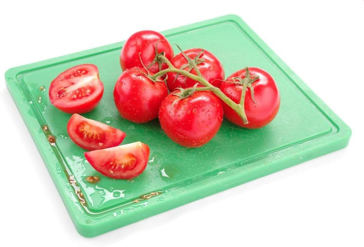 HENDI Schneidbretter, HACCP, Beidseitig Nutzbar, Eine Seite Glatt-eine Seite Mit Saftrille, Für Obst