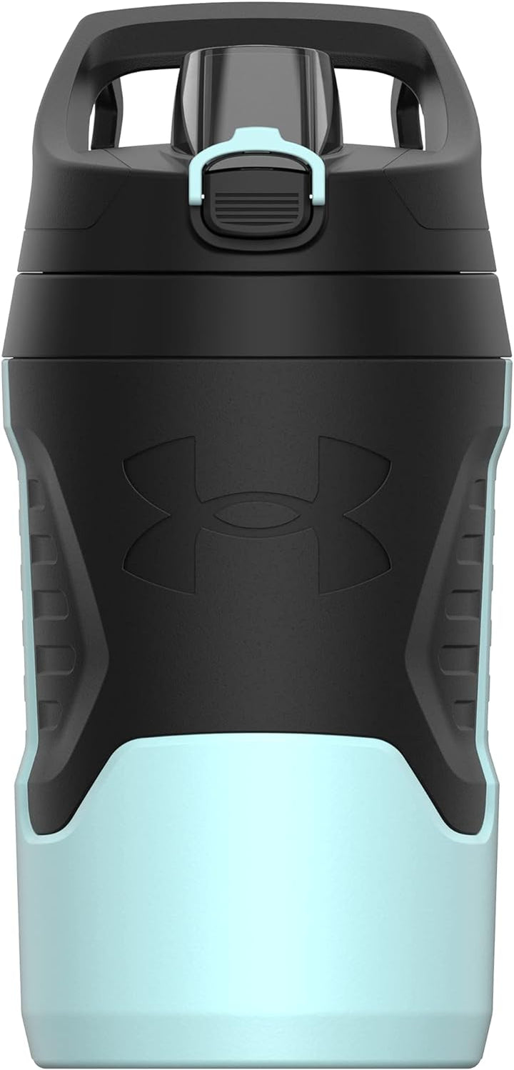 Under Armour UA 32oz Playmaker Jug Breeze Blue Schwarz und Marineblau, Schwarz und Marineblau