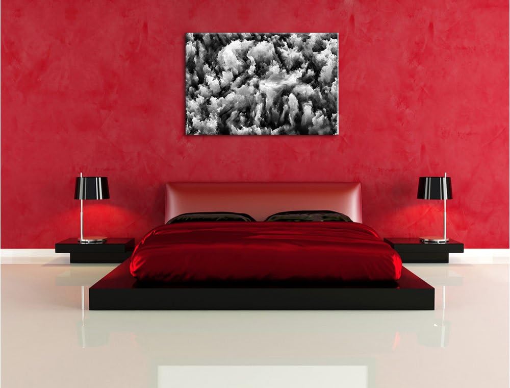 Monocrome, Farbflash Holi, Format: 100x70 auf Leinwand, XXL riesige Bilder fertig gerahmt mit Keilra