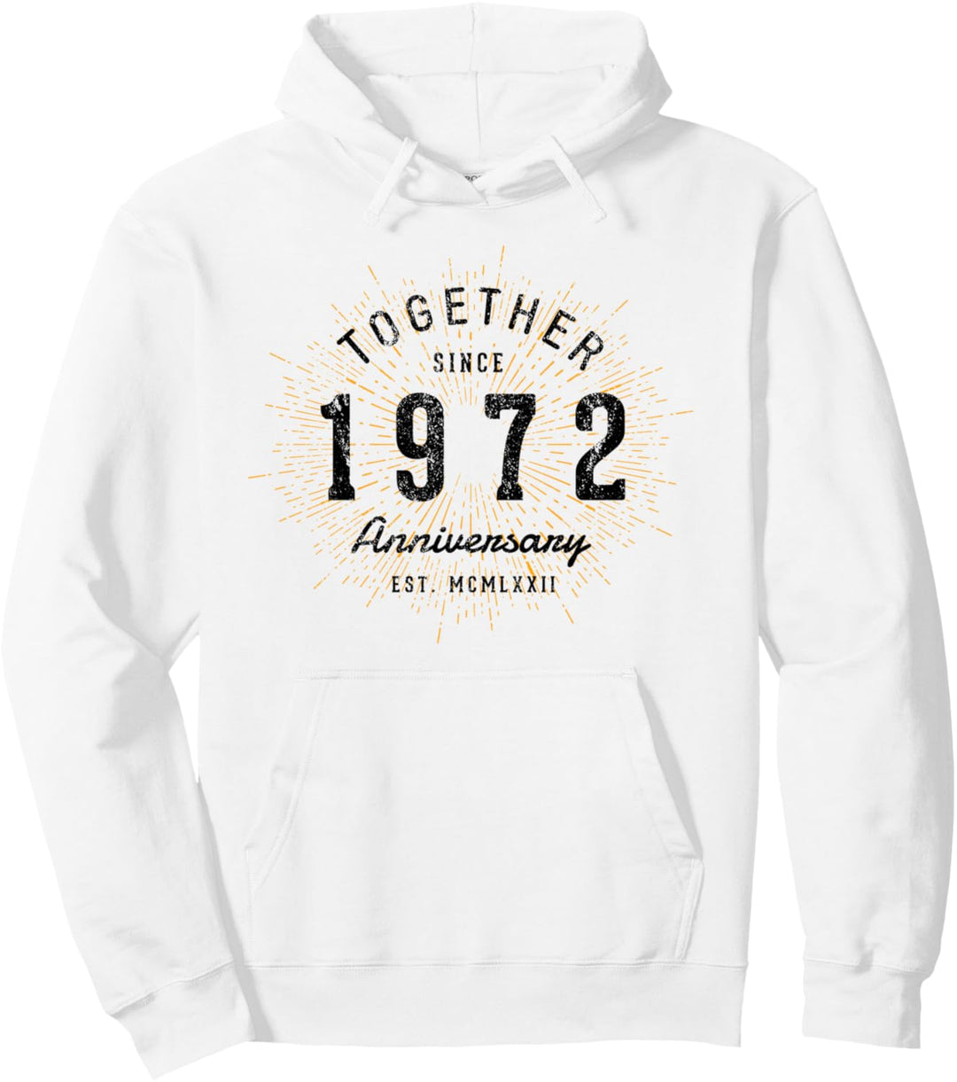 Zusammen seit 1972 Jahrestag Pullover Hoodie